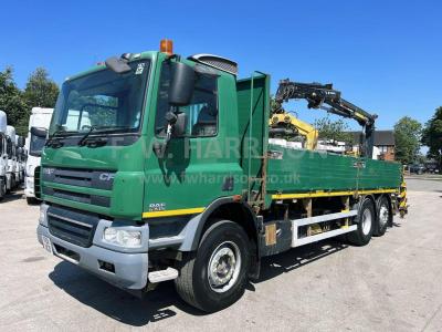DAF CF 750 310 6X2 BRICK AND BLOCK, FITTED WITH TEREX 92.2 CRANE AND KINSHOFER GRAB
